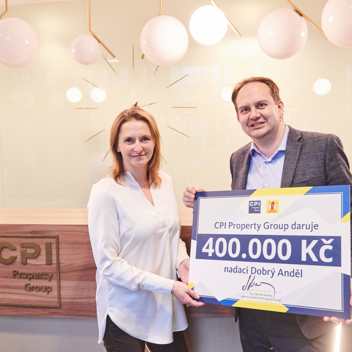 CPI Property Group’s season’s greetings and wishes transformed into CZK 400,000 Dobrý Anděl donation